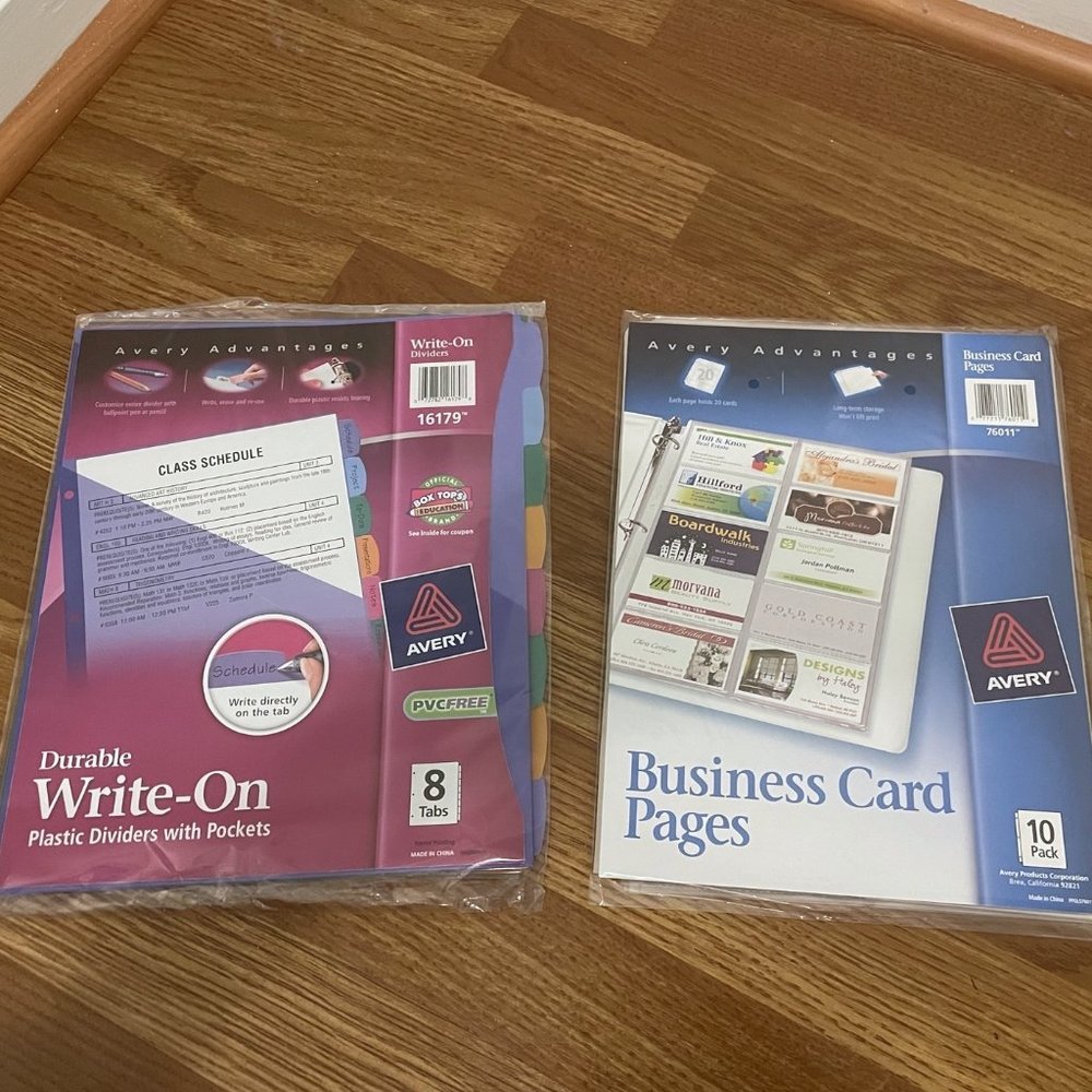 Bundle - Avery Page Dividers